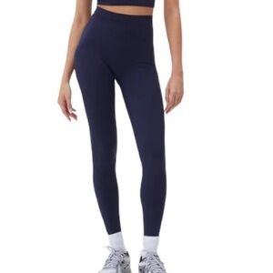 Ekouaer Leggings Navy Blue Ankle Straps